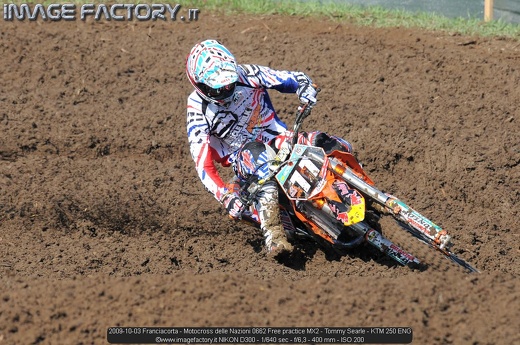 2009-10-03 Franciacorta - Motocross delle Nazioni 0662 Free practice MX2 - Tommy Searle - KTM 250 ENG